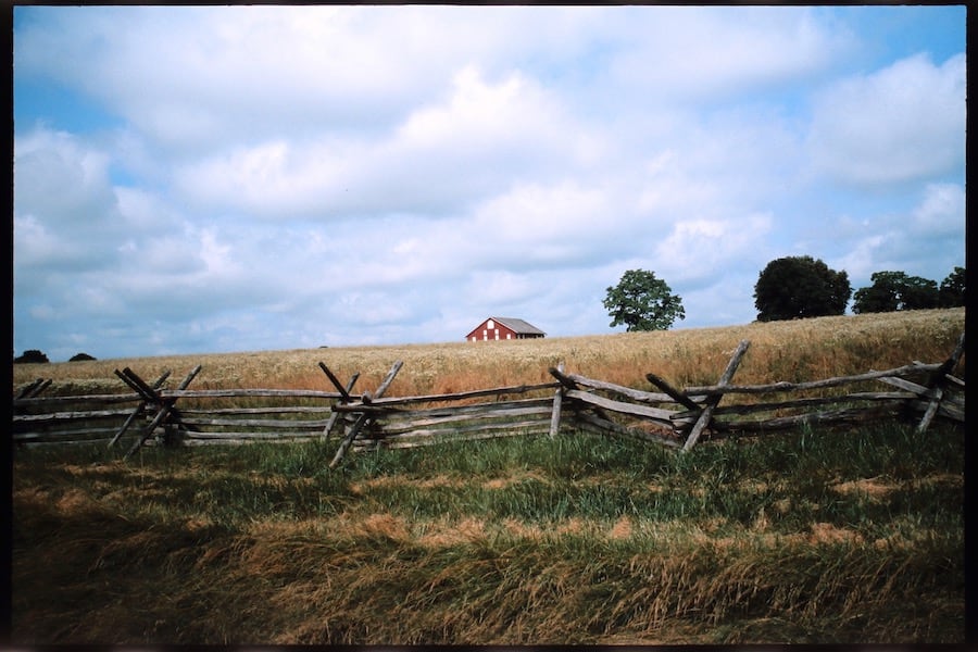 Farm building at ‎⁨Gettysburg National Military Park