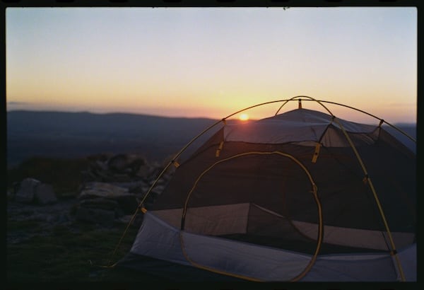 Tent at Sunset