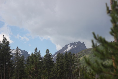 Bierstadt Lake. A storm rolled in ending our day in the mountains