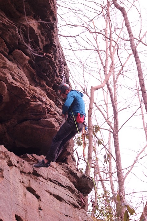 Doug cleaning 'Crescendo'