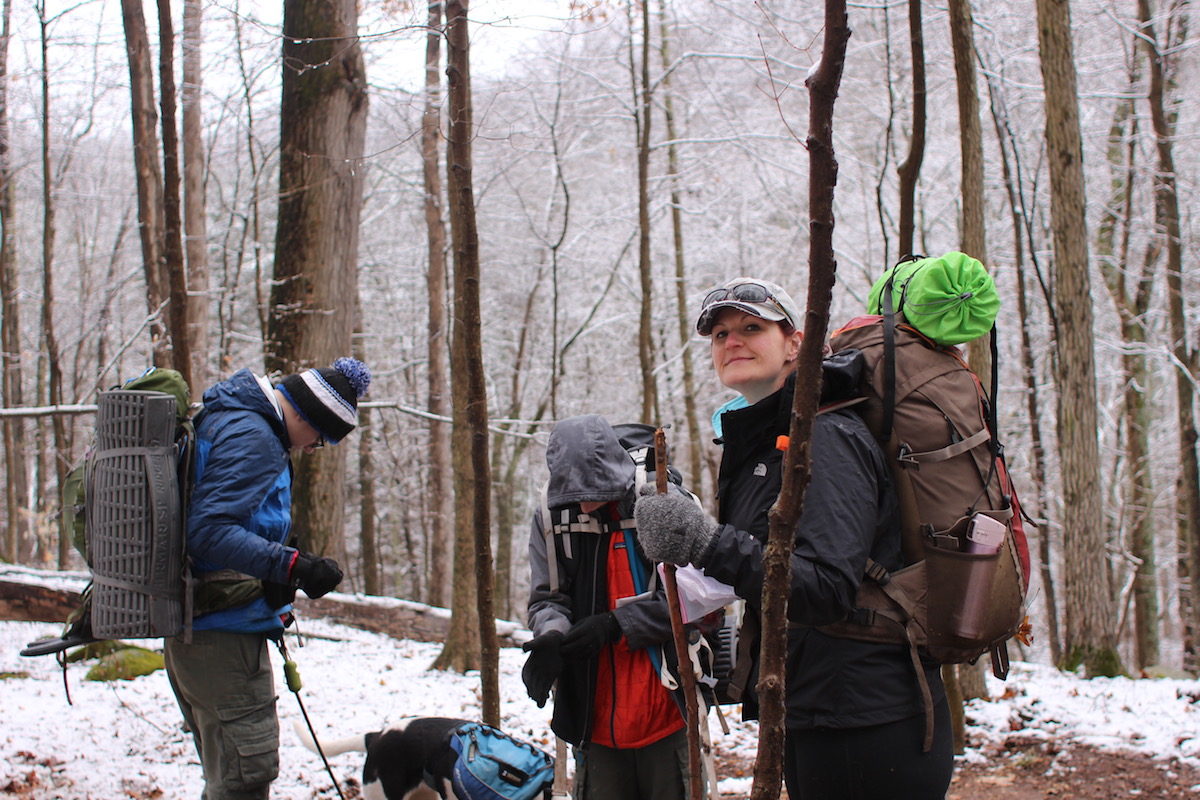 Getting ready to hike back to the car