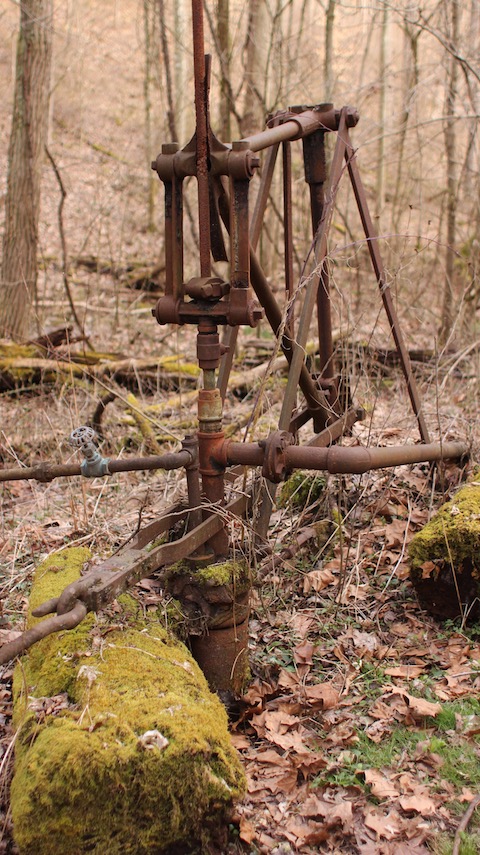 Rusty old oil and gas equipment