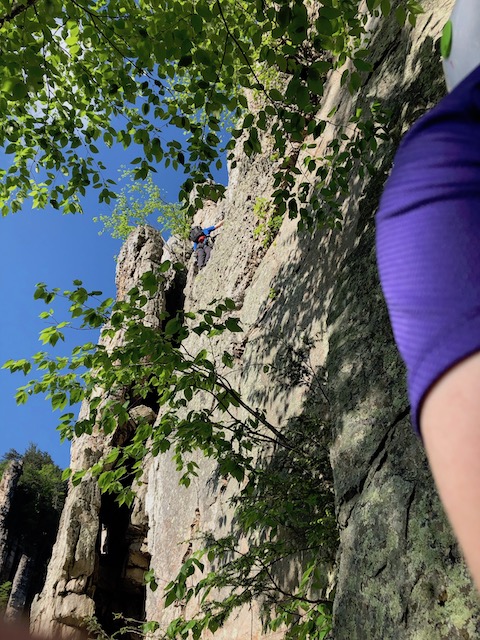 Doug starting up the first pitch of Skyline