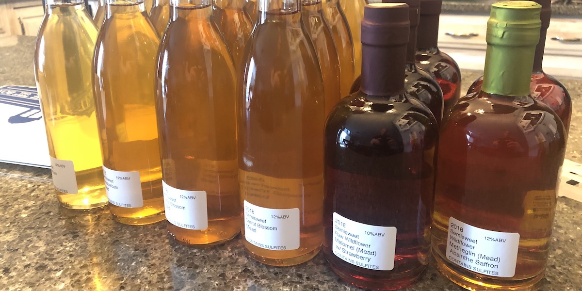 Bottled mead, waiting to be enjoyed