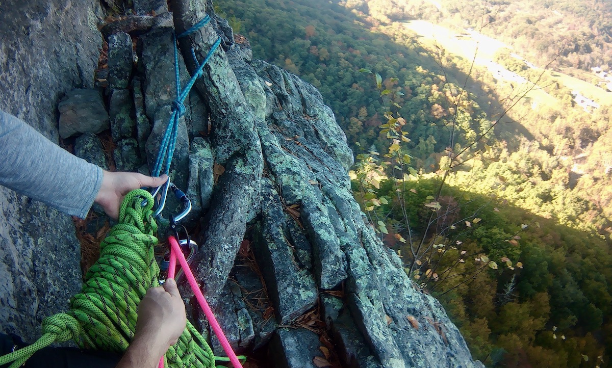 The anchor at the end of the first pitch of Old Man's