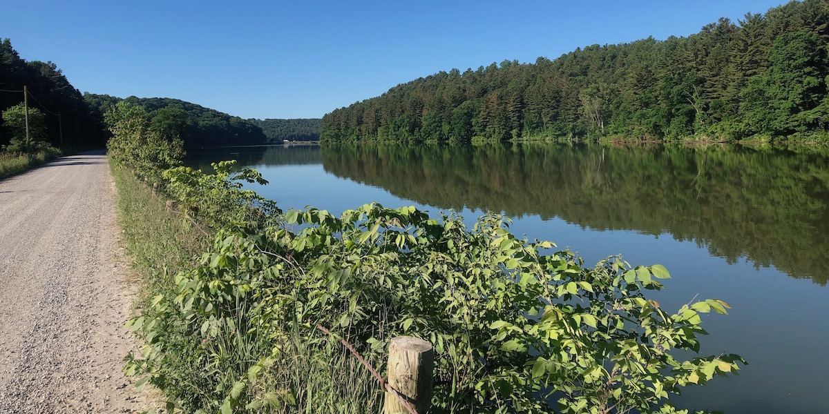 A still lake in the middle of nowhere Ohio