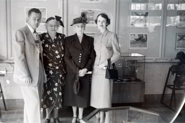 People at the original Crawford Auto-Aviation Museum